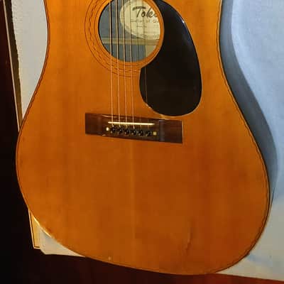 Vintage 1970s Tokai Model 35 Cedar Acoustic Guitar Hard Case Japan image 6