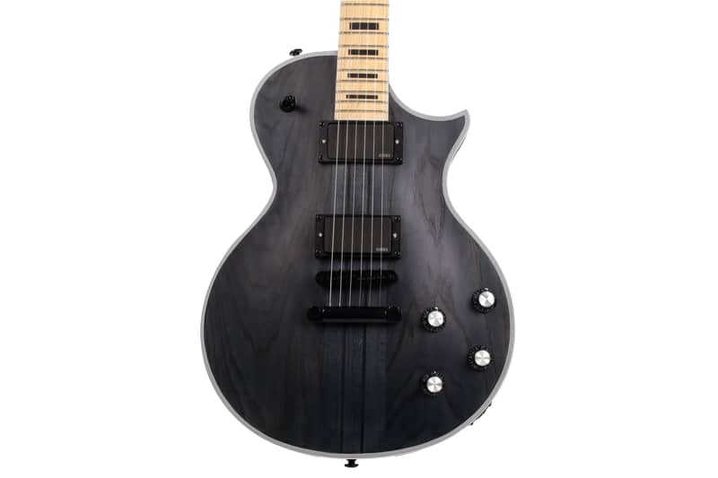 10S GF Neck-Thru Maple Walnut 5 Piece Neck, Ash Body, EMG Pickups Electric Guitar Satin Black image 1