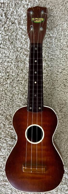 Very Cool 1950s Vintage Harmony Soprano Ukulele with Hard Sun Case - Used image 1