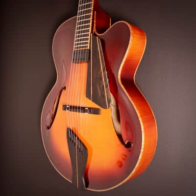 2022 Viteri Custom 16-inch F-hole Acoustic Archtop with Floating Kent Armstrong image 4