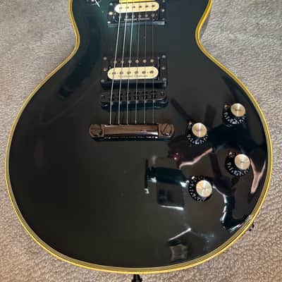 1980 Aria Pro II Les Paul Custom - Kirk Hammett Vibes - Ebony Blacked Out image 7