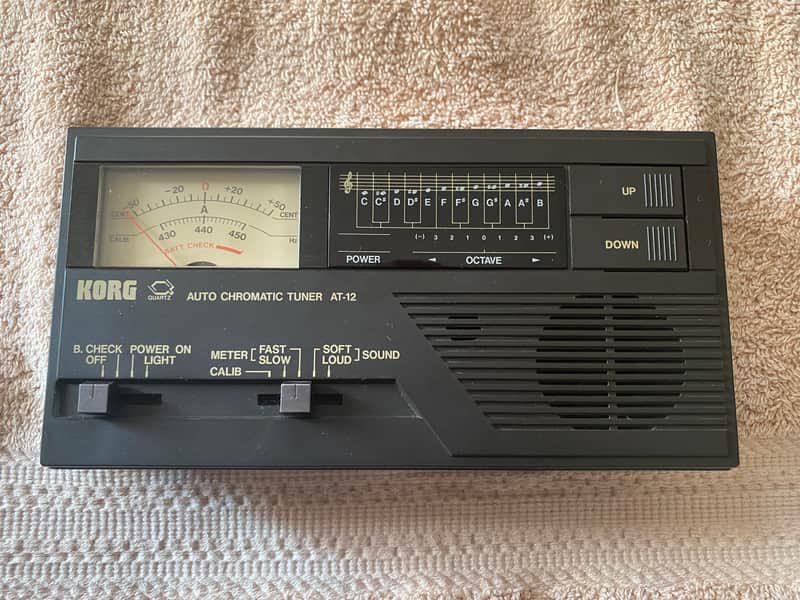Korg AT-12 Auto Chromatic Tuner 1980s - Black image 1