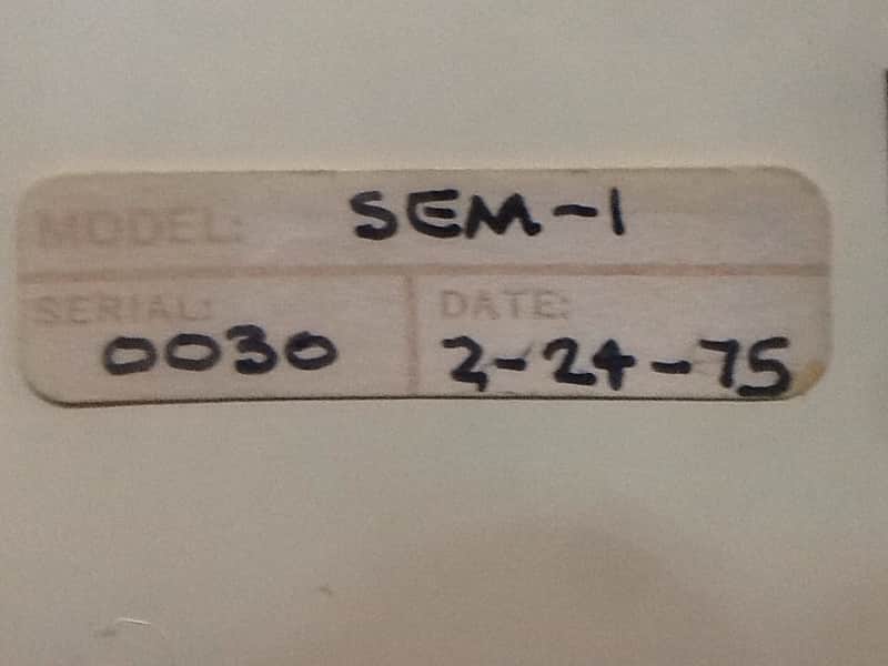 Oberheim Electronics SEM-1 1975 Cream image 1