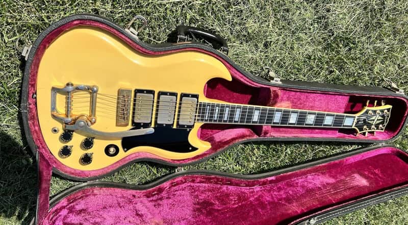 Gibson SG Custom with Bigsby Vibrato 1971 - 1979 - White image 1