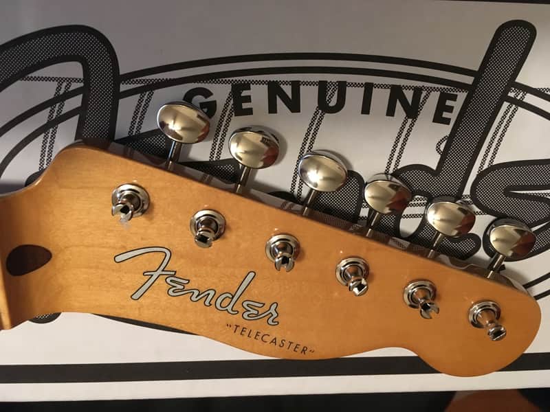 FENDER 50S STYLE TELECASTER MAPLE GUITAR NECK WITH TUNERS TELE "C" Shape image 1