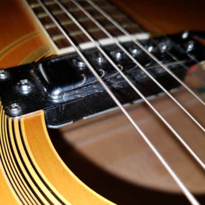 Vintage Fame Acoustic Electric Guitar 747 Chet Atkins MIJ Japan 1970's w/Hard Shell Dean Case! image 6
