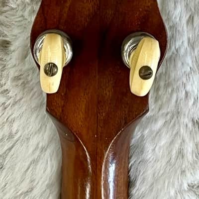 Antique 1920's Ludwig Dixie 4 string Banjo with hardshell case Chicago USA Made image 7