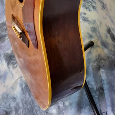 Video Demo Vintage RARE 1965 Gibson J50 Adjustable Bridge Dreadnought Acoustic Guitar New Strings Pro Setup Hard Shell Case image 6
