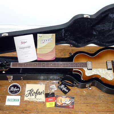 Rare Hofner 500/2-L-O Club Bass, Left-Handed, B-Stock, German-Made, w/COA, OHSC, & Pro Set Up! image 14