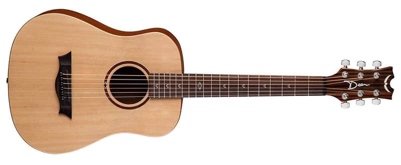 Dean Flight Steel String Spruce 3/4 Size Travel Acoustic Guitar w/Bag # FLY SPR image 1
