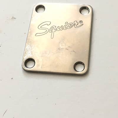 Vintage Fender Squier Neck Plate Chrome Plating Original Natural Light Relic NOS image 2