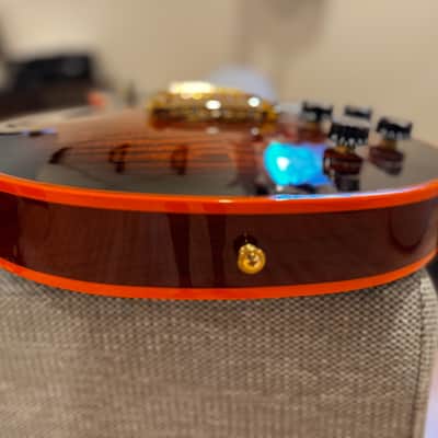 Gibson Custom Shop M2M Orange Widow Les Paul Custom Figured image 10