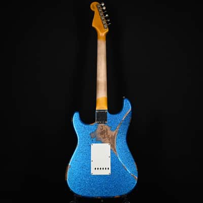 Fender Custom Shop '62 Stratocaster HSS Heavy Relic- Blue Sparkle 2026 (R146850) image 4
