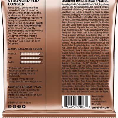 Ernie Ball 2080 Paradigm Extra Light Phosphor Bronze Acoustic Guitar Strings, 10-50 image 2