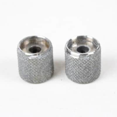 1966 Vintage Fender Precision Bass/Telecaster Aluminum Lightweight KNOBS Set PBass USA 1960s image 4