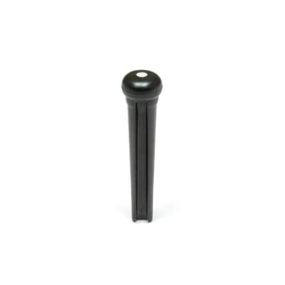 Graph Tech Tusq 6 Bridge Pin Pack Black 2mm White Dot image 2