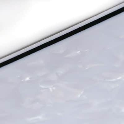 Brio 11-Hole Modern Style Strat HSS Pickguard for American Stratocaster 4 Ply Pearloid White image 3