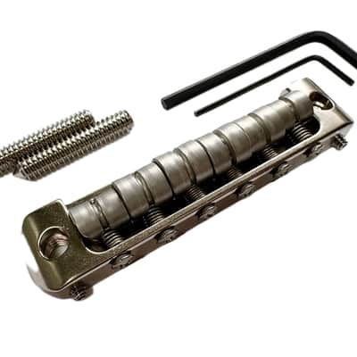 Bensonite Jazzmaster Bridge V2 - Nickel Plated Brass - 9.5'' radius image 4