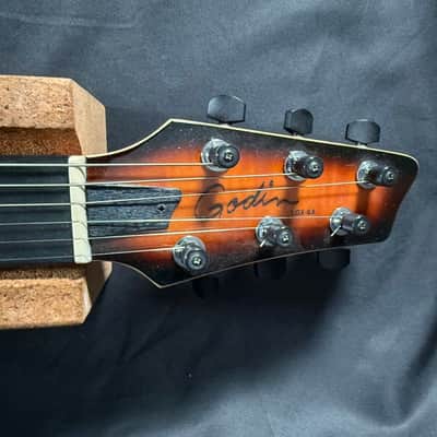 Godin LGX-SA with AA Flame Maple Top 2010s - Cognac Burst image 8