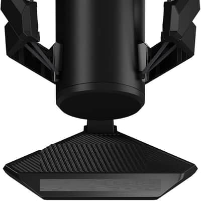USB Gaming Microphone (25mm Condenser Capsule, 192kHz/24-bit, Cardioid, high-Pass Filter, Built-in pop Filter, Metal Shock Mount, one-Touch Mute, USB, Aura Sync RGB)- Black image 1