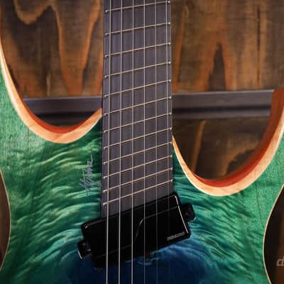 Mayones Hydra 6 Elite VF Trans Blue Greenburst image 4