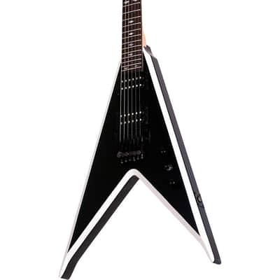 B.C. Rich MK3-JV-BKWB Junior V MkIII Black with White Bevels | Reverb