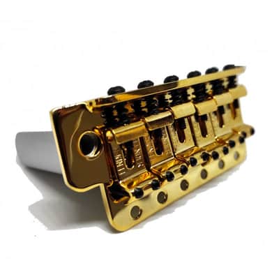 Fender® Vintage style strat bridge assembly Gold 005-3275-000 image 5