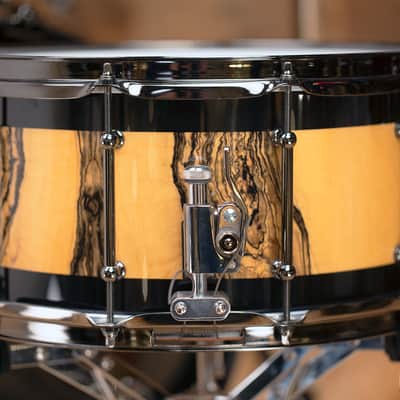 VARUS CUSTOM DELUXE 5 PIECE DRUM KIT, MAHOGANY SHELLS, ROYAL EBONY VENEER image 14