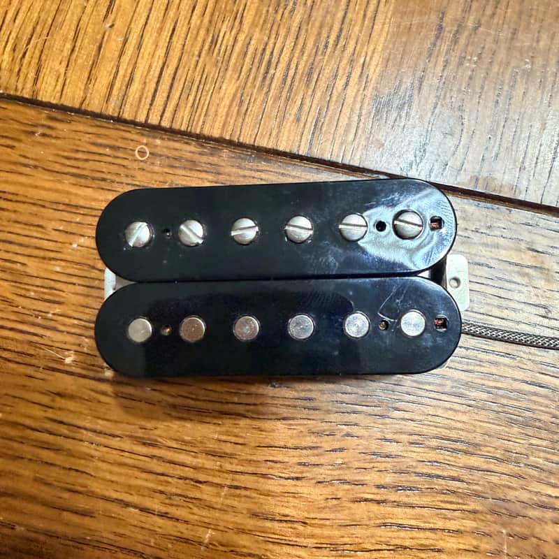 Wolfetone Marshallhead MKII neck pickup, black, vintage braid wiring image 1
