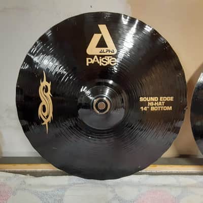 Paiste 14" Black Alpha Slipknot Edition Sound Edge Hi-Hat Cymbals (Pair) image 4