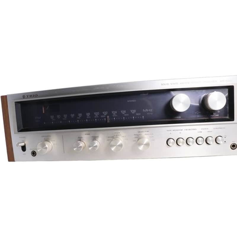 Trio KR-5400 AM FM Stereo Receiver Solid State Walnut Japan Tested image 1