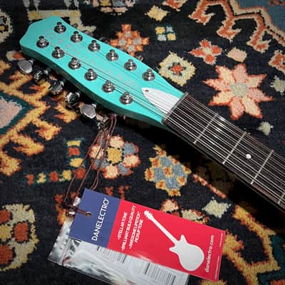 Danelectro '59 Double-Cut 12-String Guitar, Dark Aqua--The Classic JP-Style Dano with 12! image 6