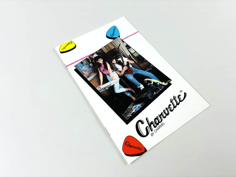 Charvel Late-’80s Charvette by Charvel Brochure — pure hair-metal daydream fuel. 1989 image 1