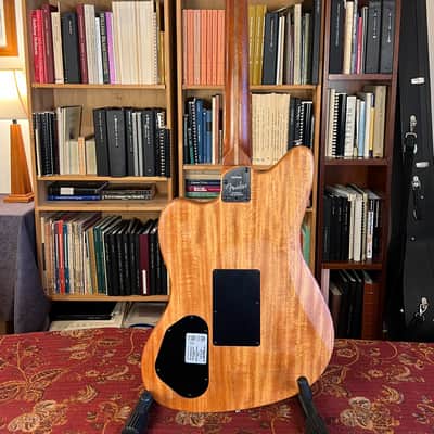 Fender American Acoustasonic Jazzmaster All-Mahogany, Ebony Fingerboard, Luthier Prepared image 3