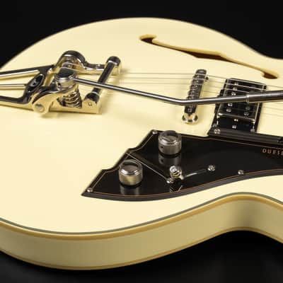2018 Duesenberg Fullerton CC - Vintage White | German Semi-Hollow Thinline Tremolo P90 Pickup PLEK | CoA OHSC image 23