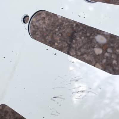 Lefty Vintage Fender 1962 Reissue Mint Green Strat Guitar Pickguard 3-ply Aged Relic image 9