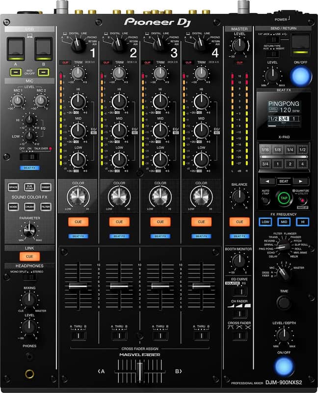 Pioneer DJM-900NXS2 4-channel DJ Mixer with Effects | Reverb