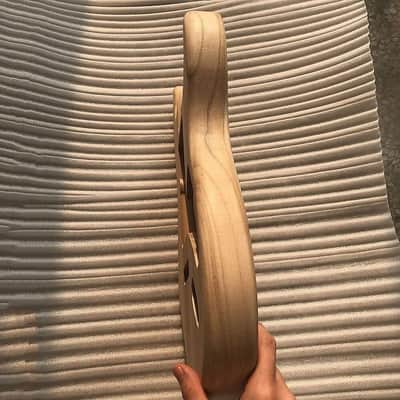 Unfinished Strat Style Guitar Poplar Wood Body image 3