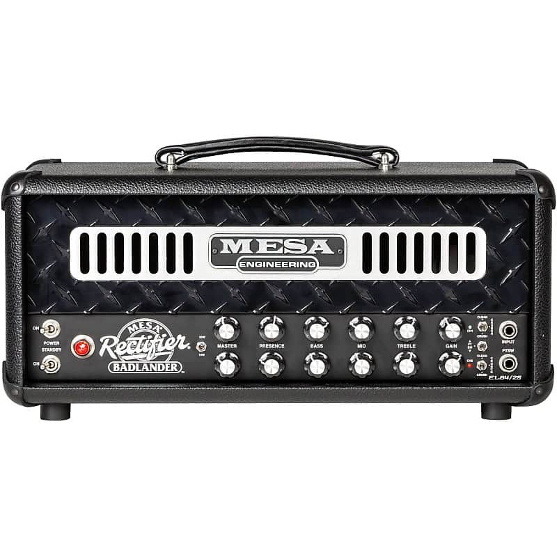 Mesa Boogie Badlander 25 All Tube Guitar Amp Head, Black Bronco, Black Diamond Plate image 1