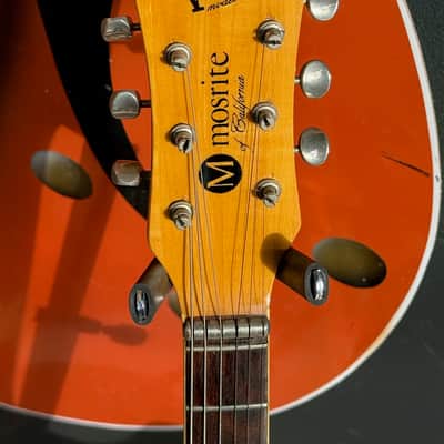 Mosrite Ventures Guitar 1965 - crazy rare & clean Candy Apple Red Metallic example ready for your collection. image 6