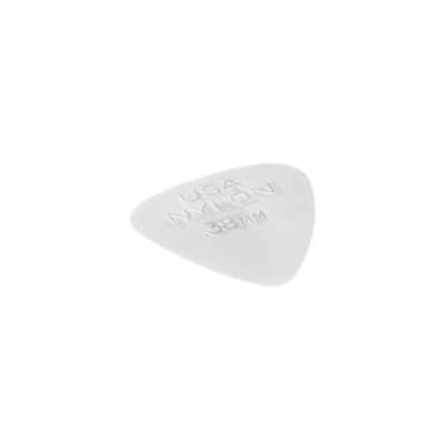 Dunlop JD-44P.38 Nylon Standard Picks 12-Pack 0.38mm (White) - Set of Picks image 2