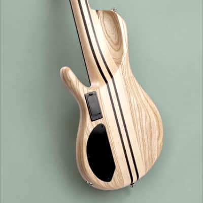 Cort A5BEYONDOPBN Artisan Series A5 Beyond 5 String Bass Guitar. Open Pore Bubinga Natural image 5