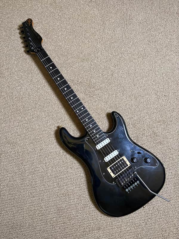 Valley Arts M Series Electric Guitar S-Shaped HHH Floyd Rose Black image 1