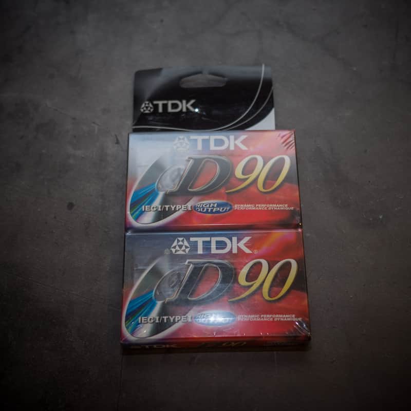 TDK D90 Cassettes (2x) NOS 1990s - Factory Sealed image 1