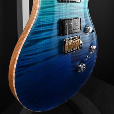 PRS Wood Library Custom 24 Piezo 10-Top Blue Fade #067 image 11