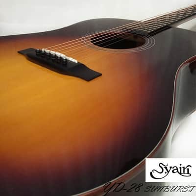 S.Yairi YD-28 Sunburst all Solid Sitka Spruce & Rosewood Dreadnought Guitar ( High Gloss ) image 7