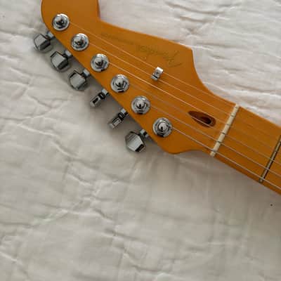 Fender American Ultra II 70th Anniversary Stratocaster with Maple Fretboard 2024 - Solar Flare image 5