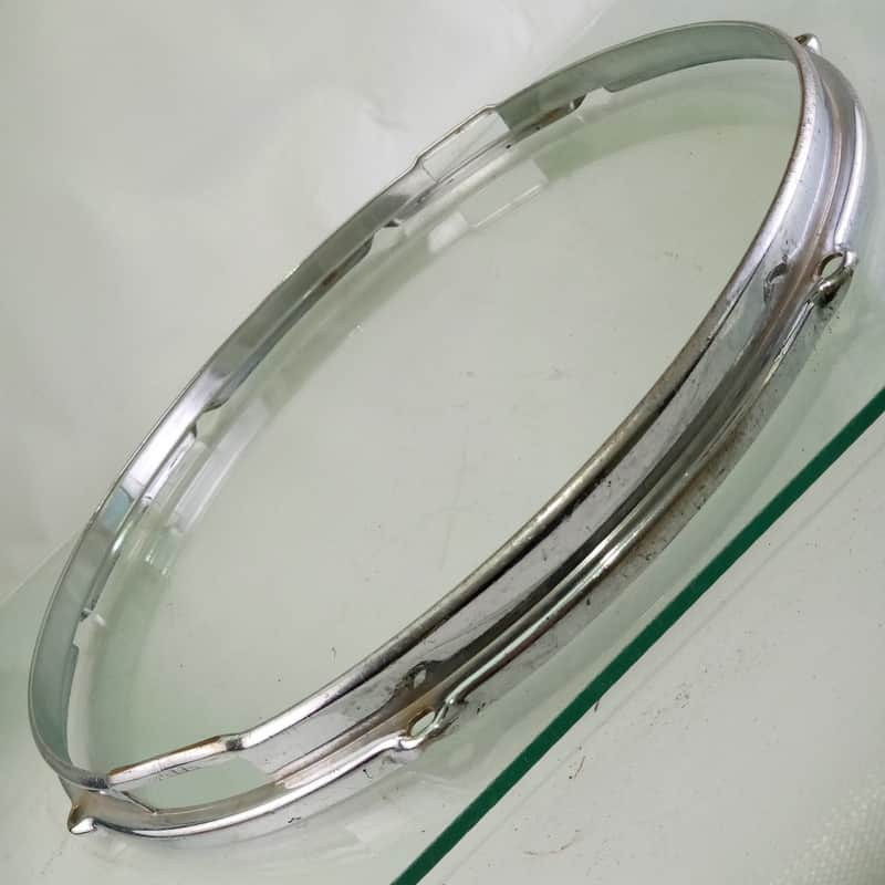 Slingerland 16"BRASS Stick-Saver Snare Drum Resonant Rim/Hoop COB 8Lug Chrome60s image 1