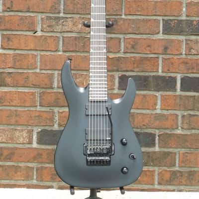 JACKSON SLATTXMG3-7 Soloist, Matte Black, Active EMG, Floyd Rose, 7-String Guitar image 1