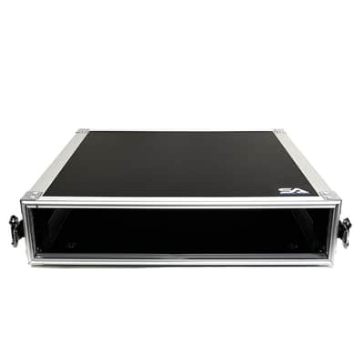 Seismic Audio - 2 Space Pro Audio DJ Road Rack Case - Pro Tour Grade 2U Vertical Amplifier image 5